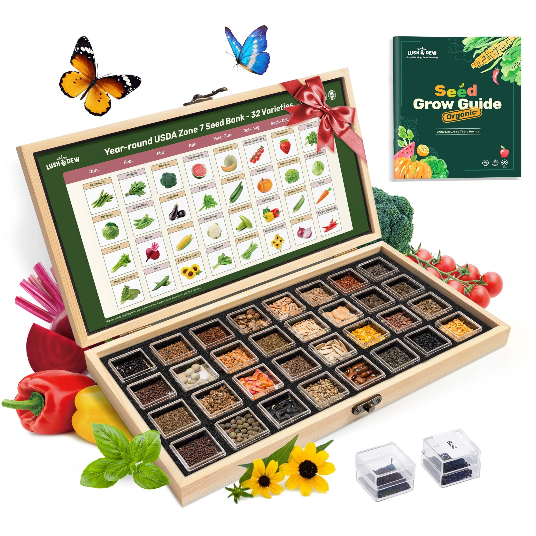 Amazon.com: Year-Round Zone 7 Seed Bank, Gift for Mom Dad, 32