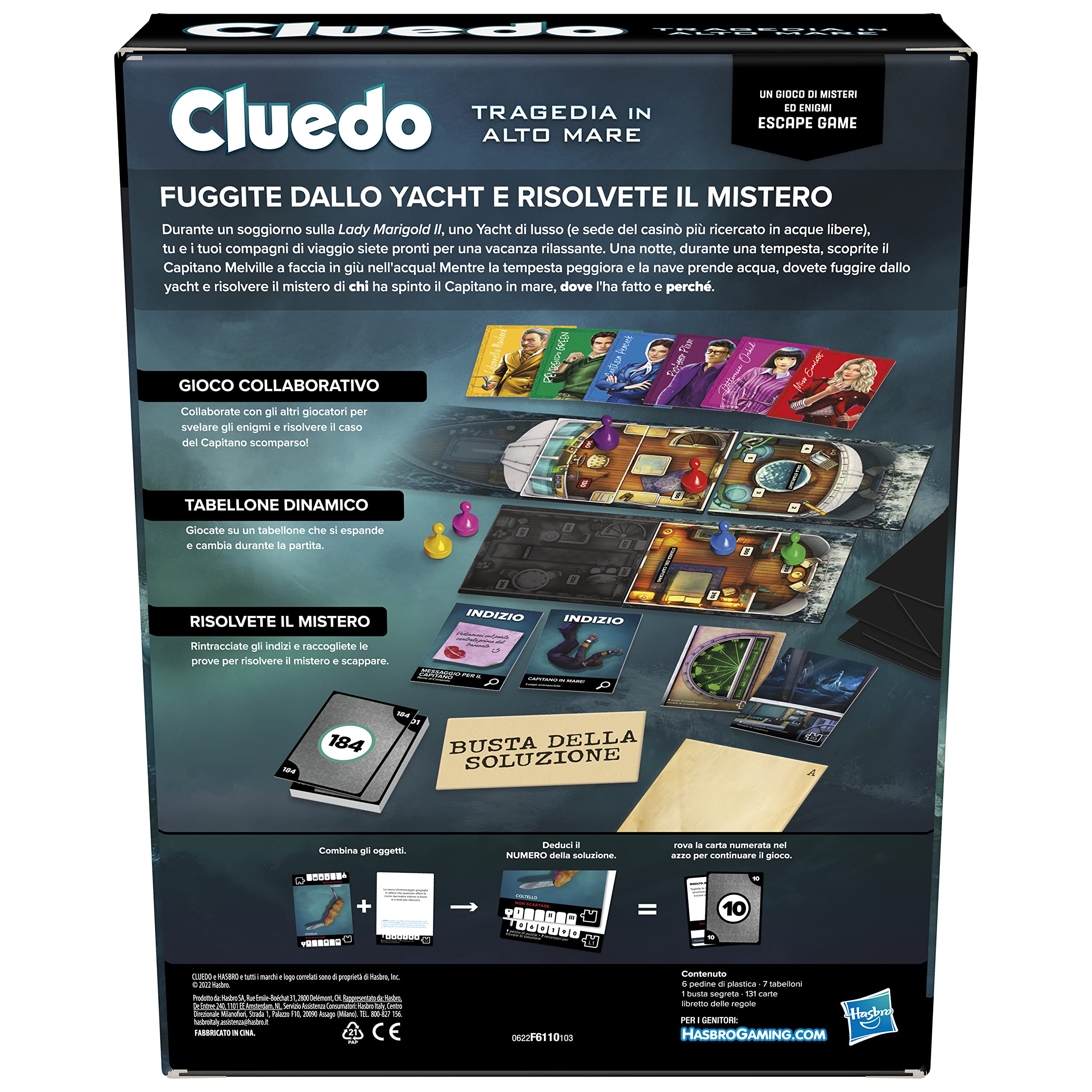 Cluedo Escape Tragedy in the High Sea, Gift for Boys and Girls Ages 10 and up, Mystery and Riddle Game in Escape Game Version - Image 4