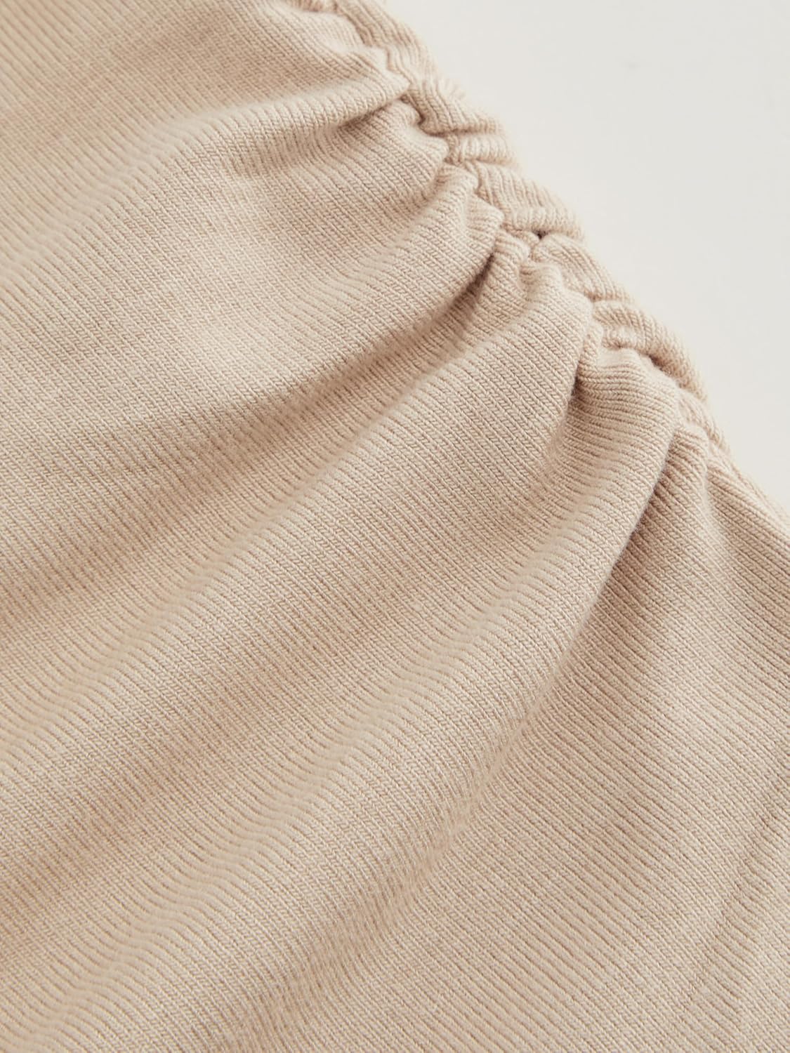 CIDER Long Sleeve Tops for Women V Neck Crop Top Ruched Basic Fall Tops Casual Fitted Tee Shirt - Image 2