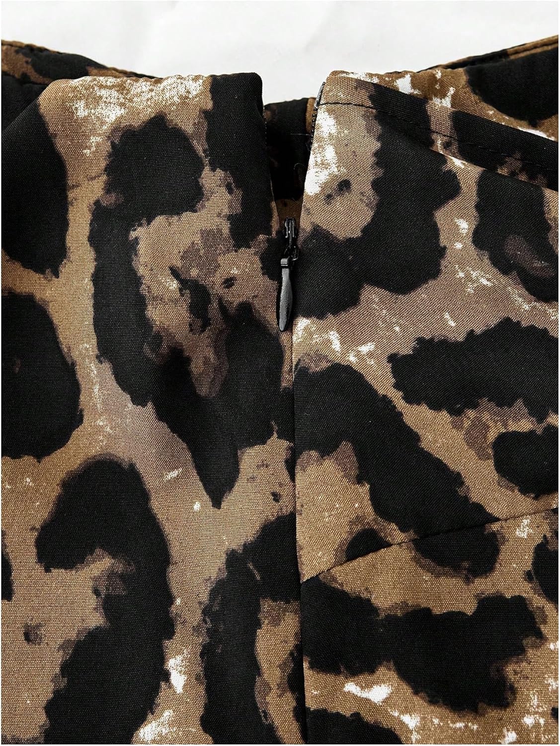 Floerns Women's Leopard Twist Knot Skorts Mid Waist Cheetah Wrap Skirt Shorts - Image 4