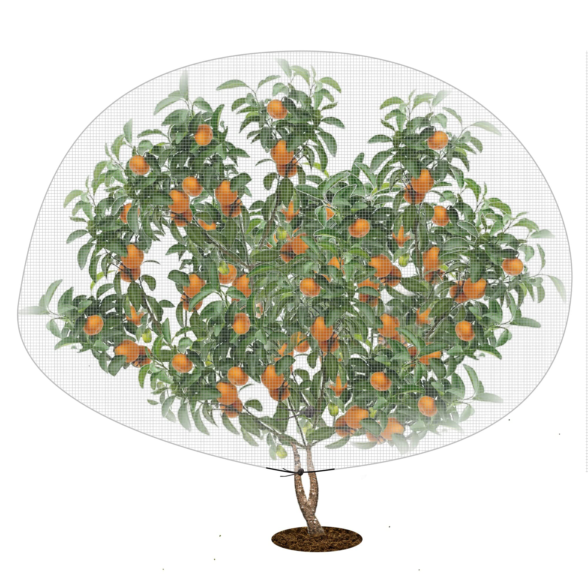 Sponsored Ad - 6.2 x 8.2 Feet Insect Bird Barrier Netting Mesh with Drawstring, Garden Bug Netting Plant Cover for Protect Plant Fruit Flower from Insect Bird