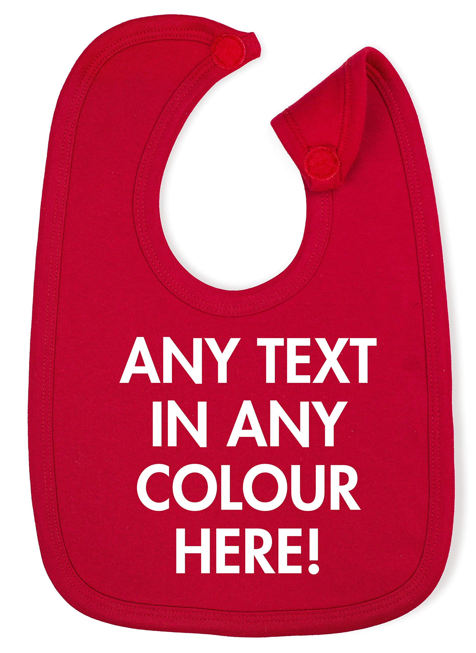 Hippowarehouse Personalised Cotton Baby Nursing bib Boys Girls 35cmx22cm