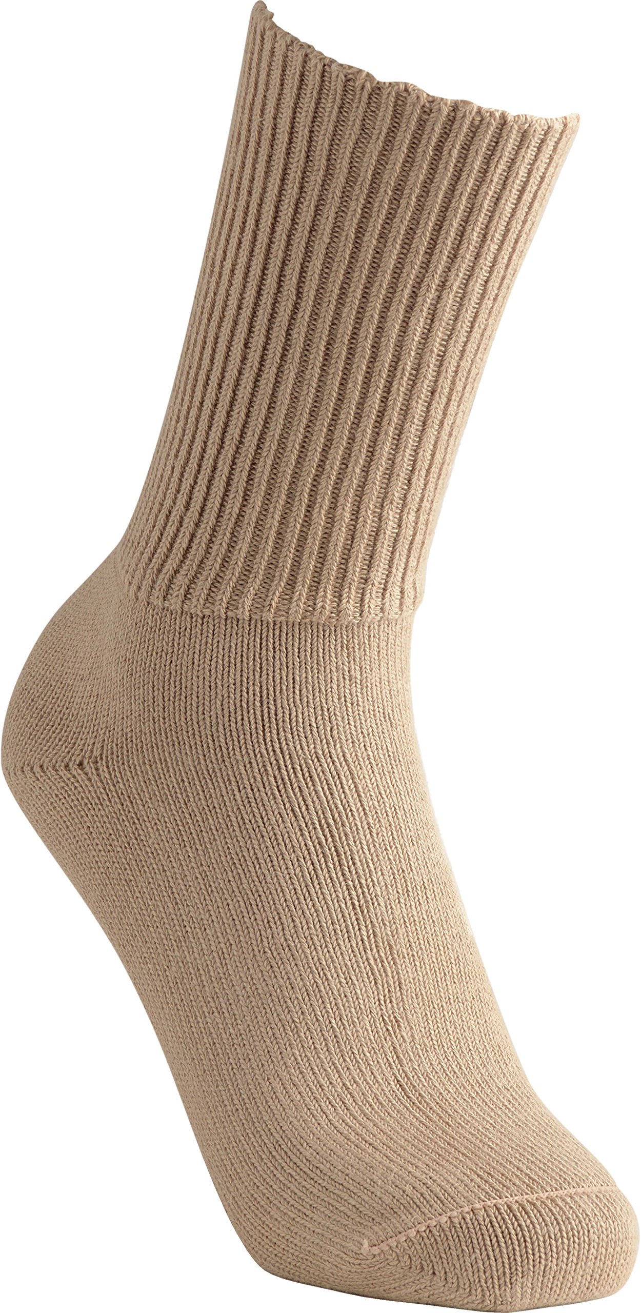 Cosyfeet Unisex Oatmeal Cotton Comfort Socks - L