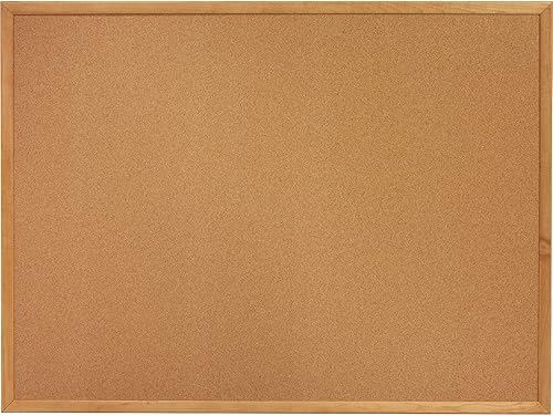 Lorell 19766 - Tabla de corcho, 2 pies x 1-12 pies, marco de roble