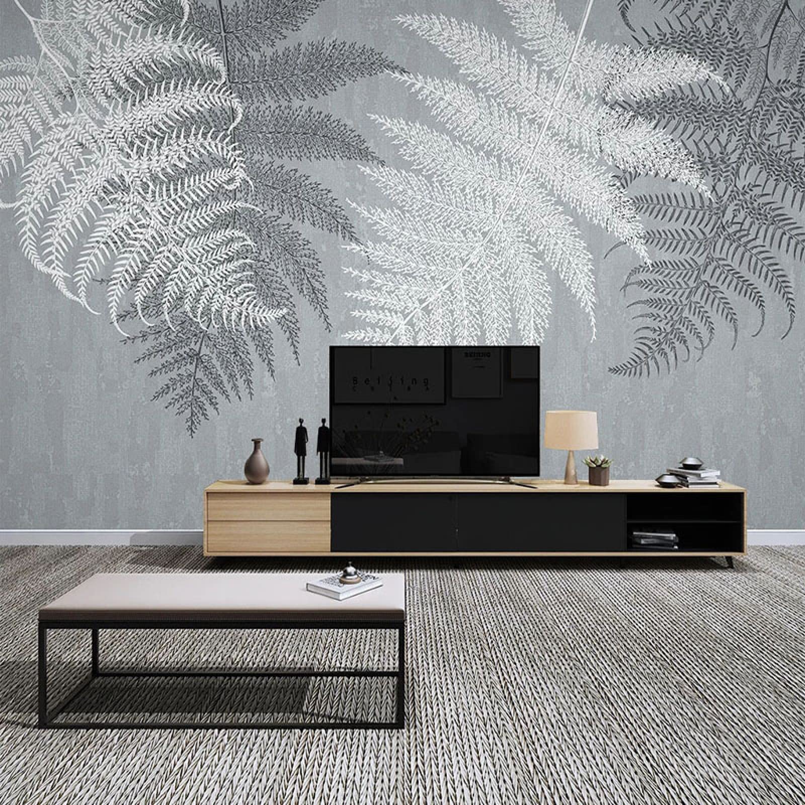 Grote 3D Plant tv Achtergrond Muur Papier Frisse Groene