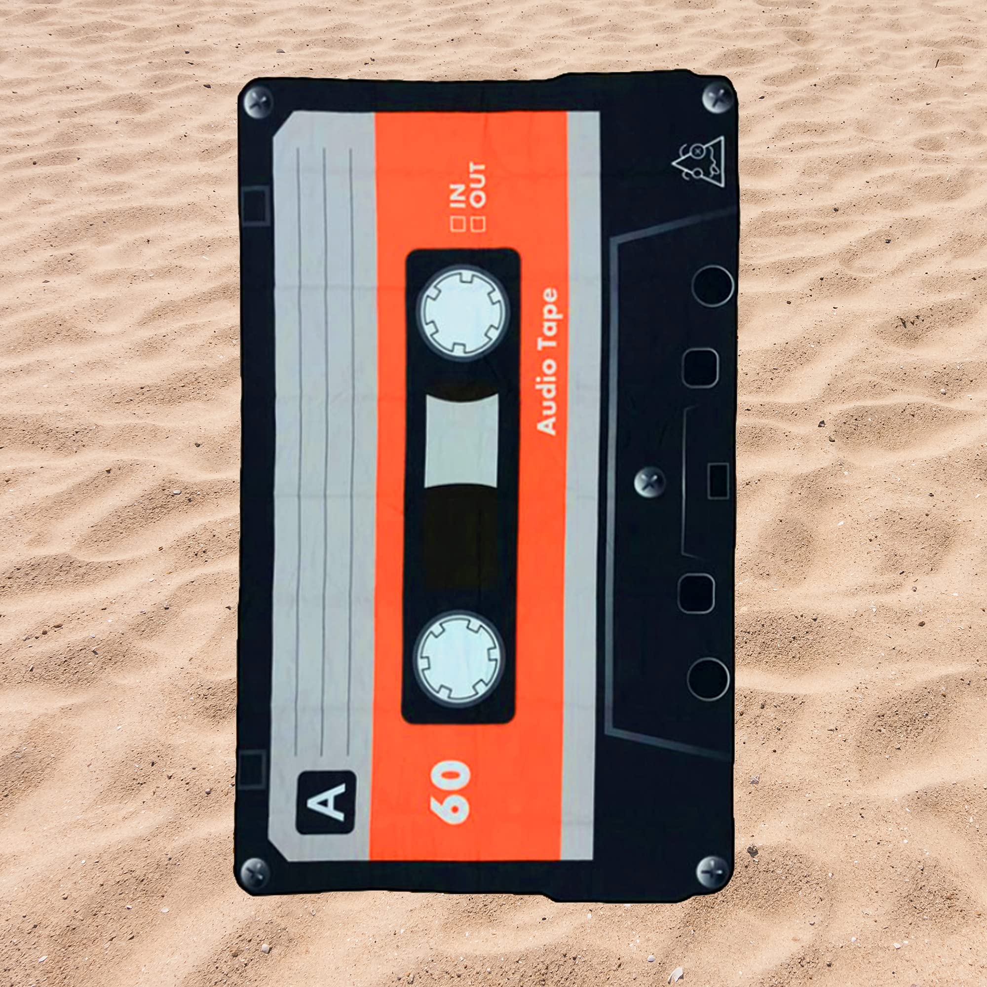 BE CRAZY THE BRANDBE CRAZY THE BRAND Toalla de Playa Microfibra Forma de Cassette 147x92 cm