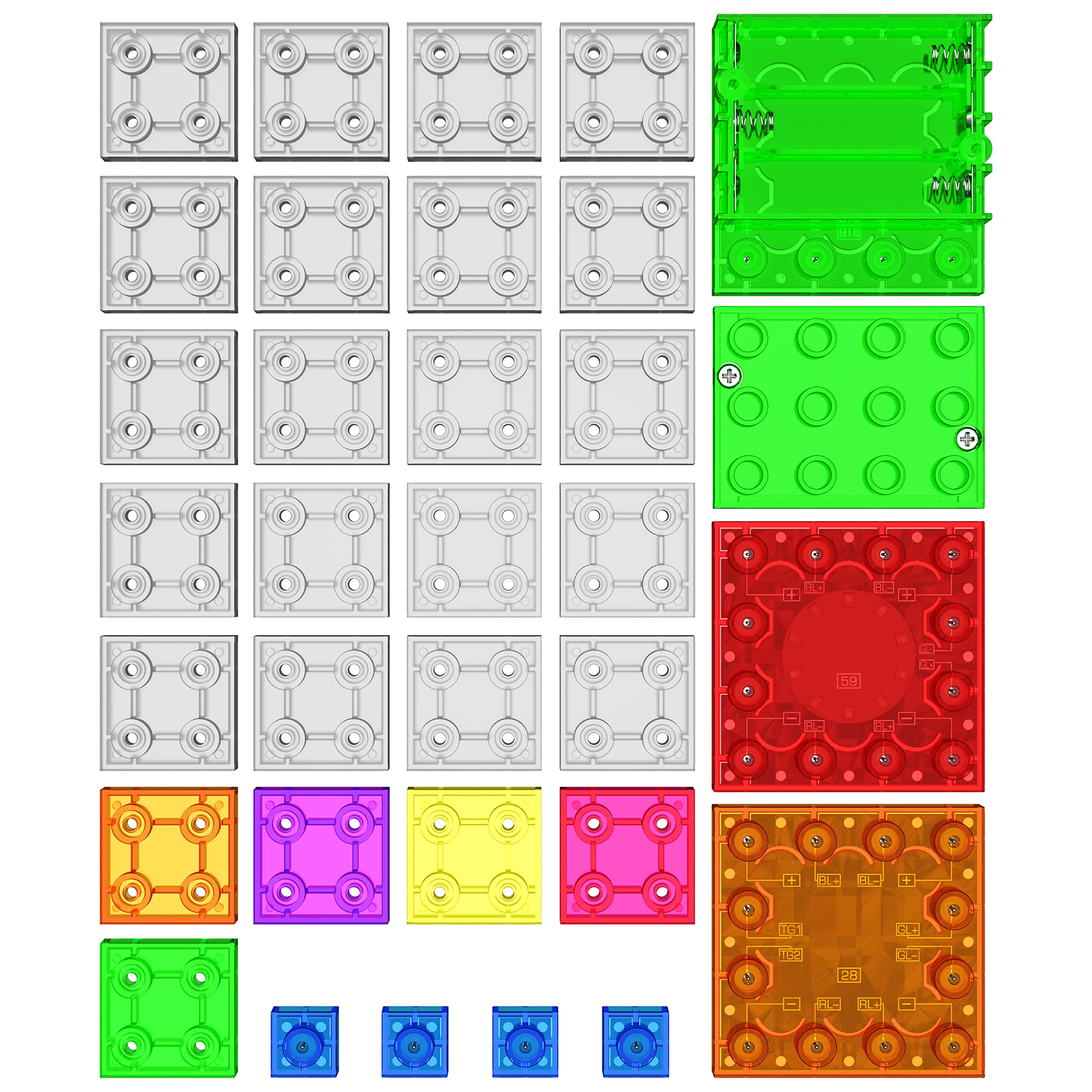 E-BLOX Build Your Own Sound Activated Dancing Lights STEM Kit, Reacts to Voice & Dances to Music, Building Blocks Circuit Toy Set for Kids, Birthday Gift, Boys, Girls, 5+ - Image 5