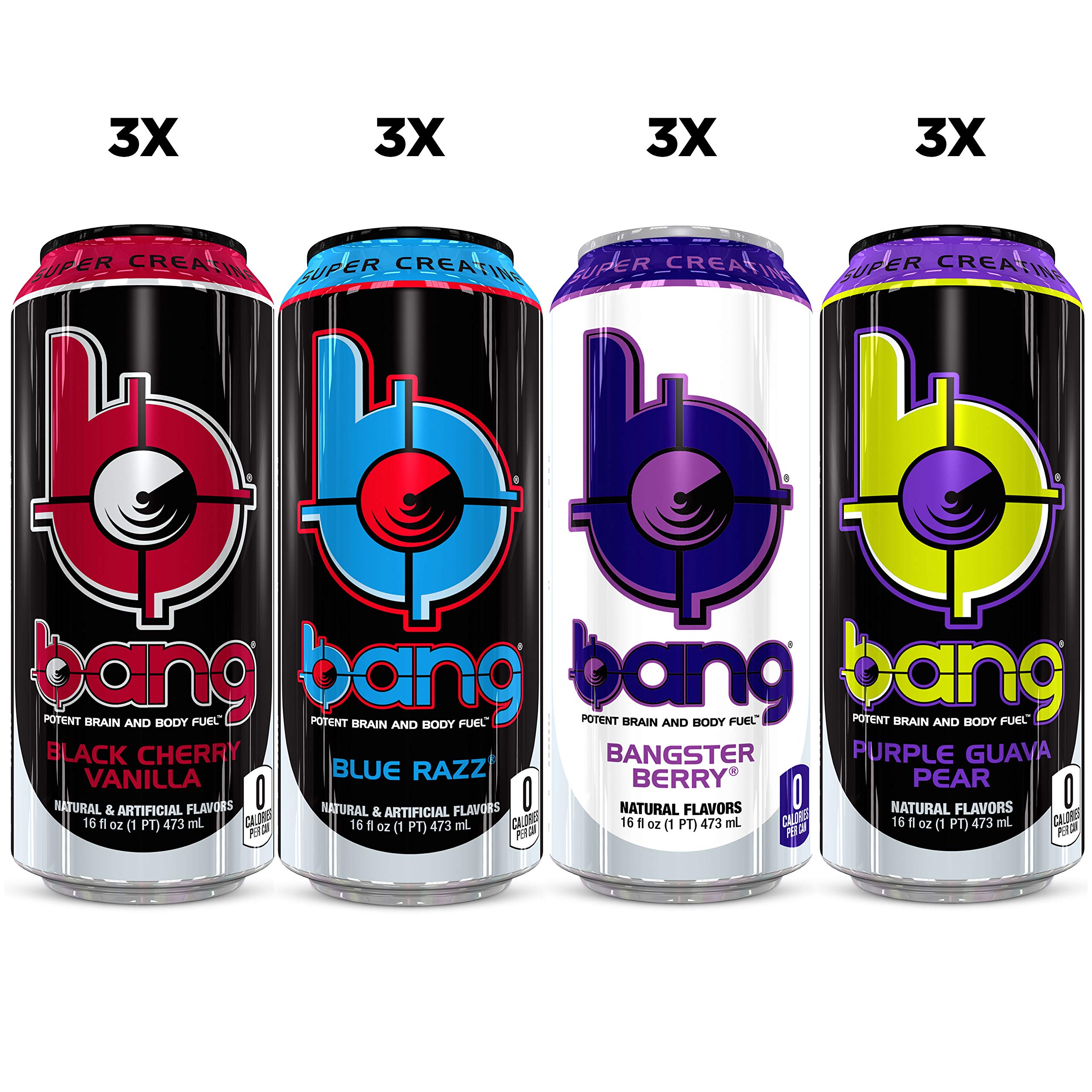 Buy Bang Energy Drink, 0 Calories, Sugar Free with Super Creatine