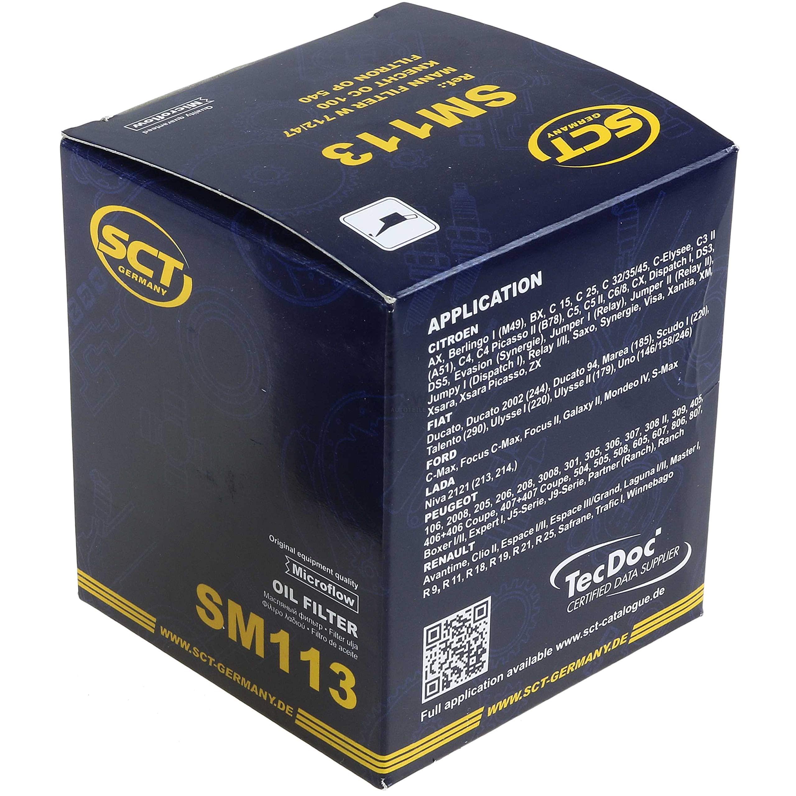 Set Olio Motore MANNOL Extreme 5W-40 5L + Filtro Olio SCT Germany – API SN/CF