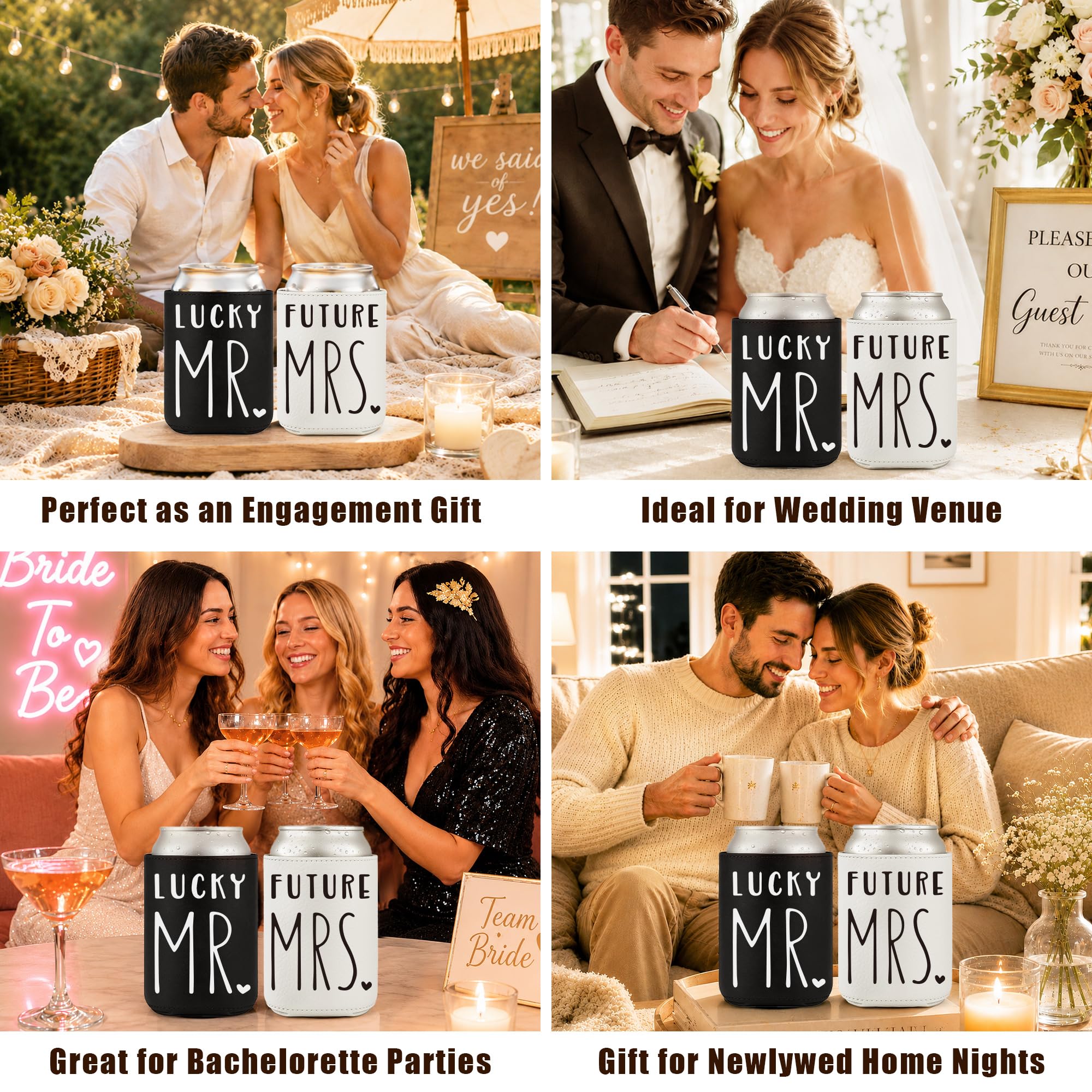 Mr & Mrs Can Coolers - Engagement Gift Set -5 Mr & Mrs Can Coolers - Engagement Gift Set -5