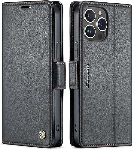 Taneny Funda para iPhone 15 Pro Max, bloqueo RFID Funda de piel sintética con tarjetero y soporte para tarjetas, funda a prueba de golpes para Taneny Funda para iPhone 15 Pro Max, bloqueo RFID Funda de piel sintética con tarjetero y soporte para tarjetas, funda a prueba de golpes para