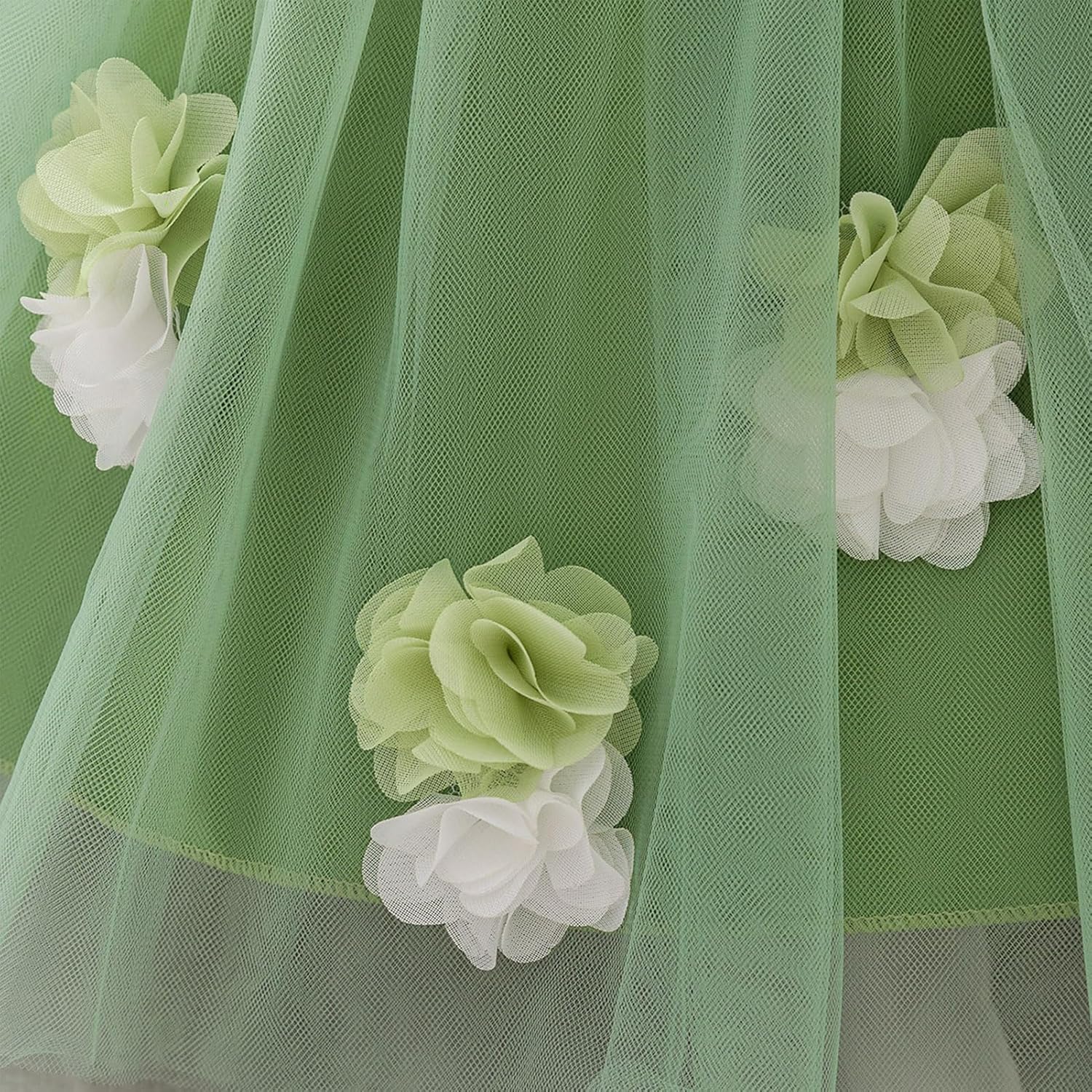 Baby Flower Girl Dress Tulle Formal Wedding Pageant Party Tutu Dress Cold Shoulder Princess Birthday Dresses 6M-3T
