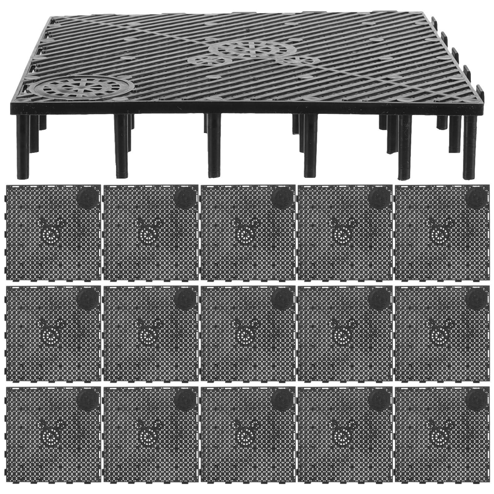 MAGICLULU Plaques Filtrantes Filtration de Fond Lot de 20 en PVC pour Aquarium, Installation par Emboîtement, Souplesse et L’élevage de Poissons