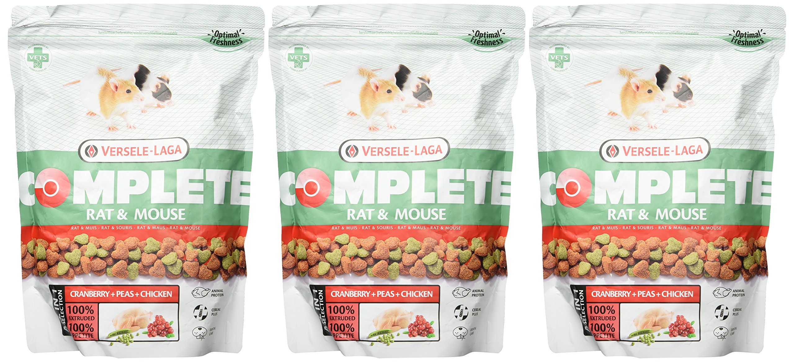Versele Laga Karma dla szczurów Complete 500 g, 3 sztuki w opakowaniu (3 x 500 g)
