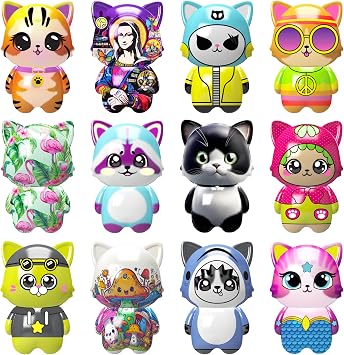 ORB Pretty Kitty Jumbo Squishies Collection Series 1 - Extra Soft Slow Rising Cute Cat Squishy Toy Unique Design - Sensory and Fidget Kawaii Squishy for Kids and Adults