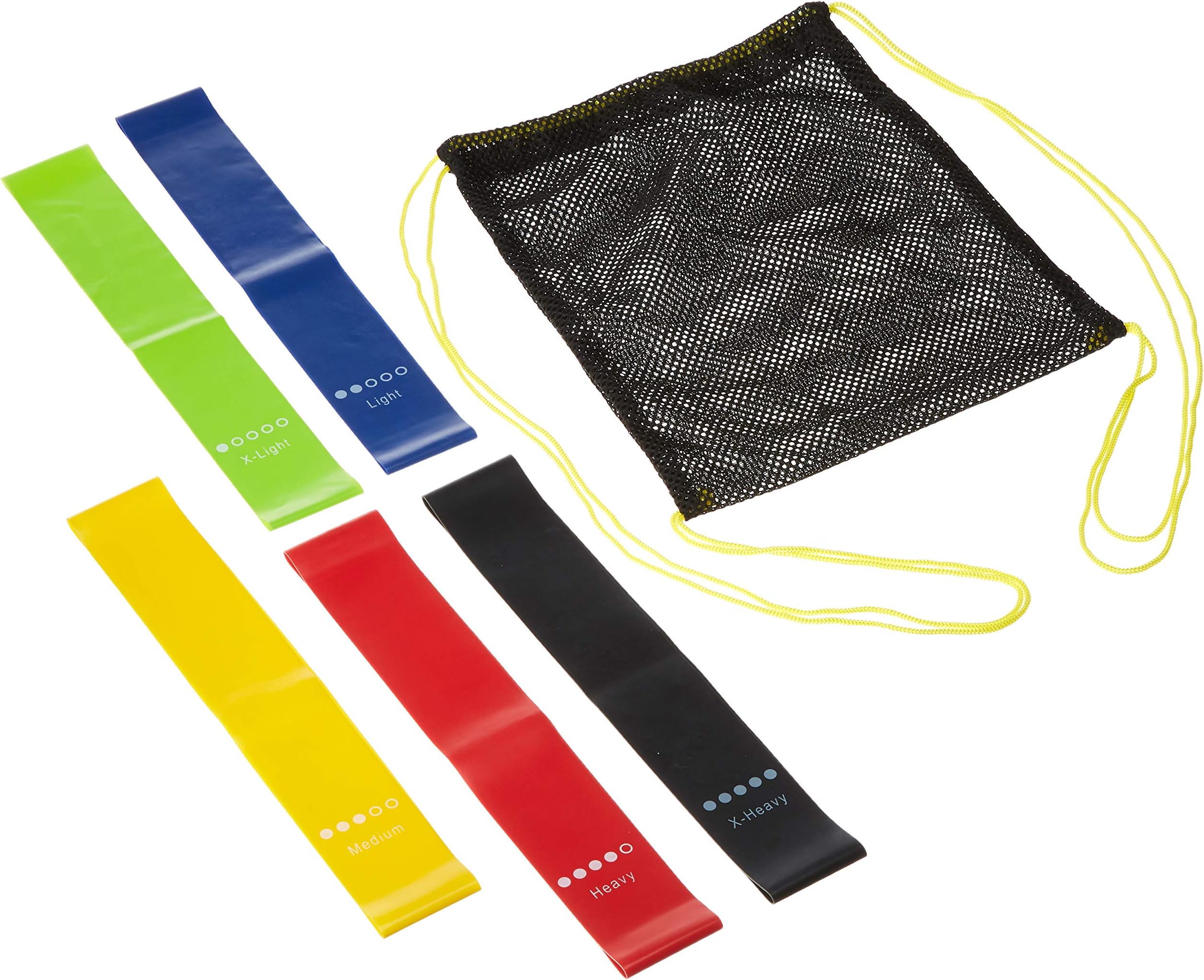 Resistance Bands for Legs and Butt Extra Set 5pcs, Light Medium Heavy Loop Elastic Bands Stretch for Exercise Pull Ups Door, Resistent Workout Bands for Glutes Yoga Crossfit Fitness Physical Traing