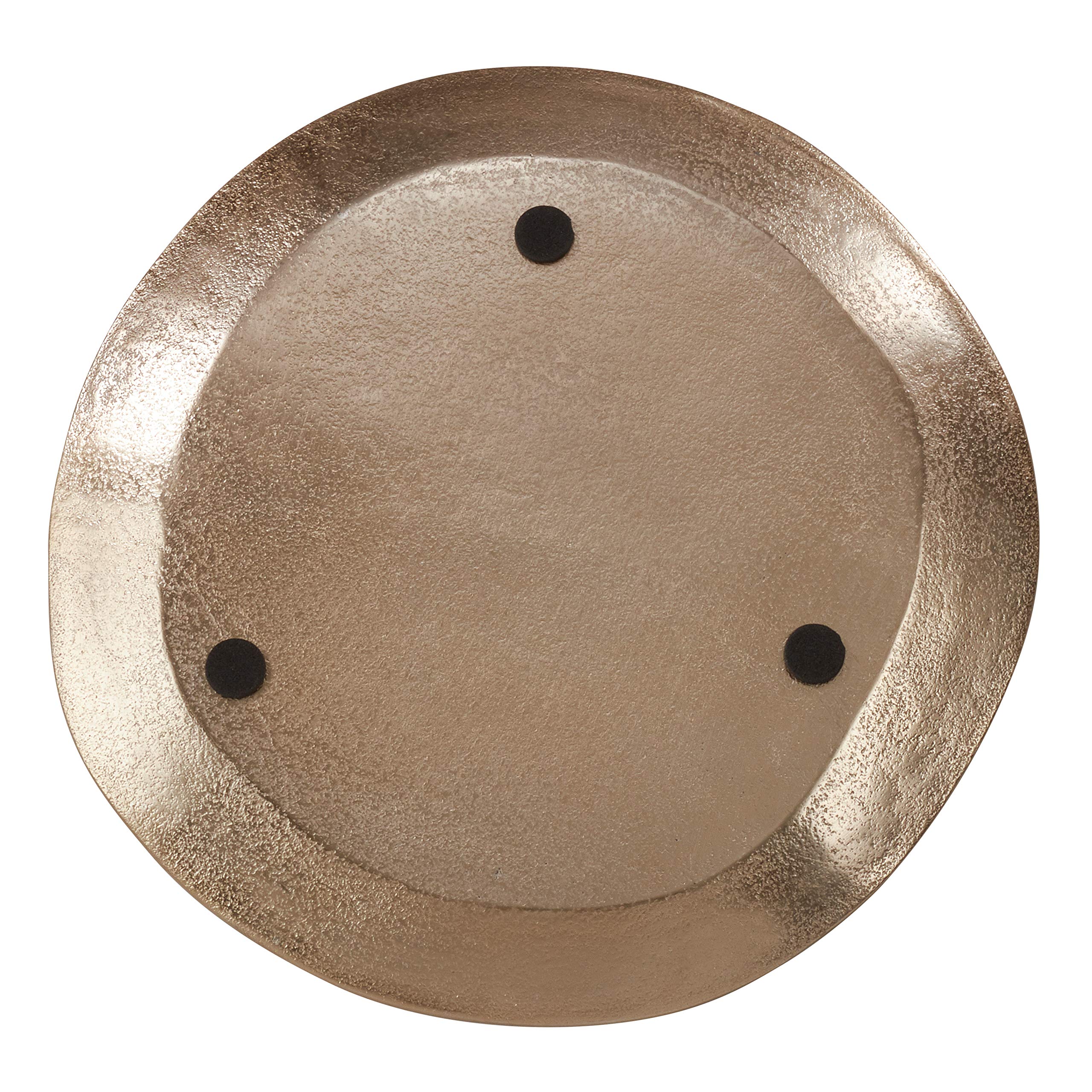 SARO LIFESTYLE Bio-Ladegerät Set Aus Aluminium – 4 Stück, 33 Cm, Goldfarben – Dekorative Servierplatten