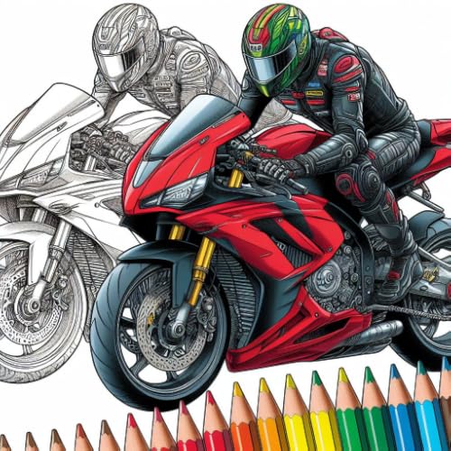 Bikes Paint by Number - Vehicles Glitter + Crayon + Coloring Pages
