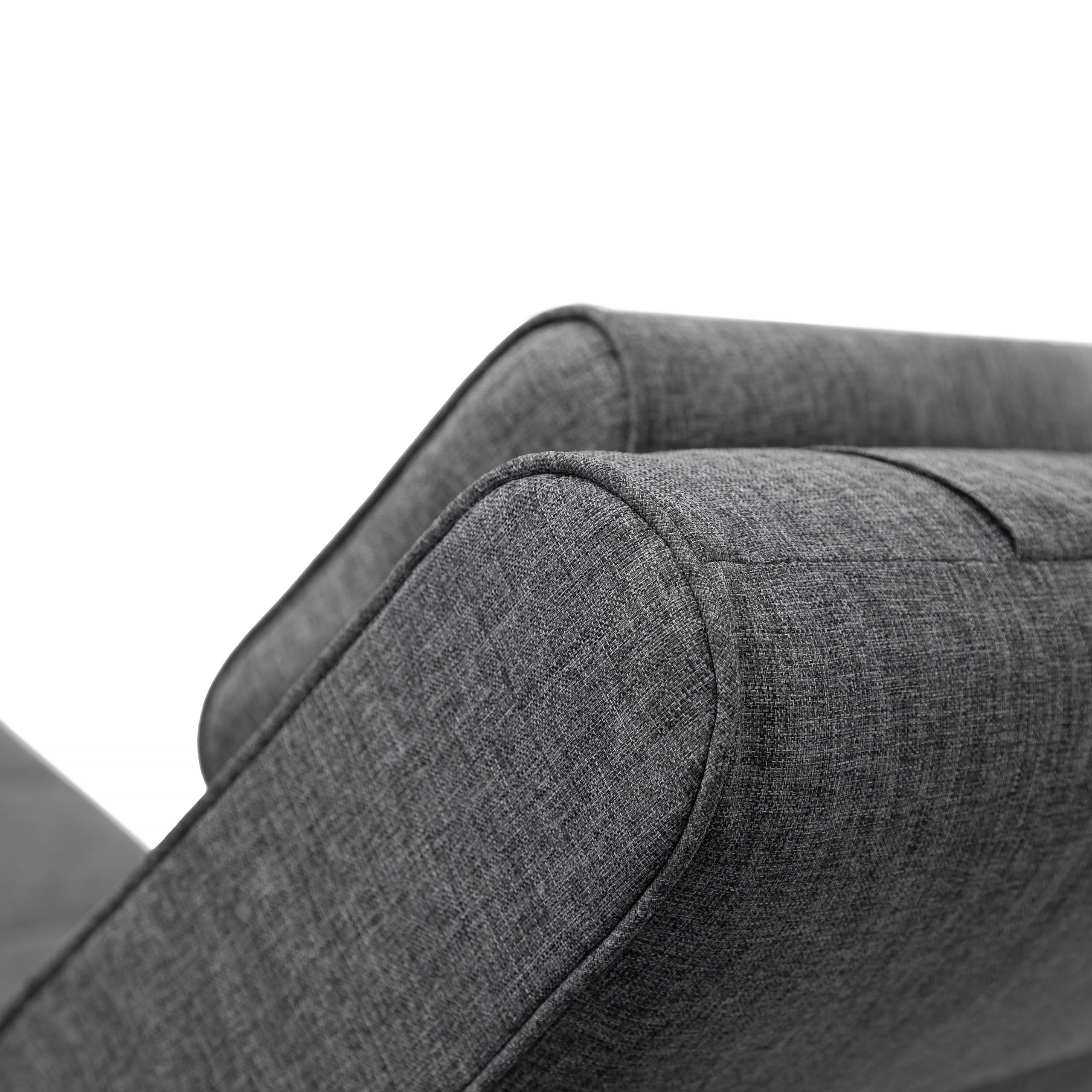 PillowPrim Meble ogrodowe materac, na leżaki, balkon, do użytku na zewnątrz, nakładka na leżak, tapicerka, poduszka do siedzenia, antracyt, 204 x 60 cm