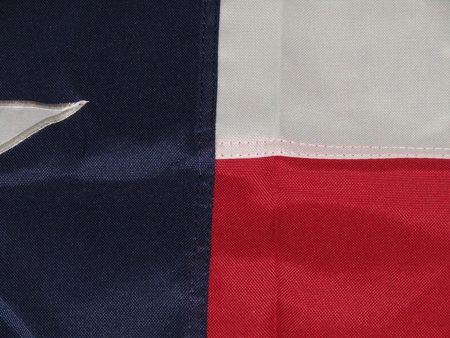 3x5 Embroidered Sewn Synthetic Cotton Texas Flag 3ft x 5ft Military Grade 600D Nylon Flag Banner grommets with 3 outrigger brass clips