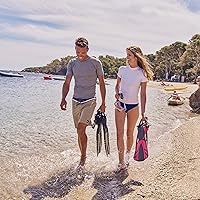 Vista 7 de U.S. Divers Cozumel - Juego de esnórquel Máscara de esnórquel para adultos, esnórquel, aletas y bolsa de viaje.