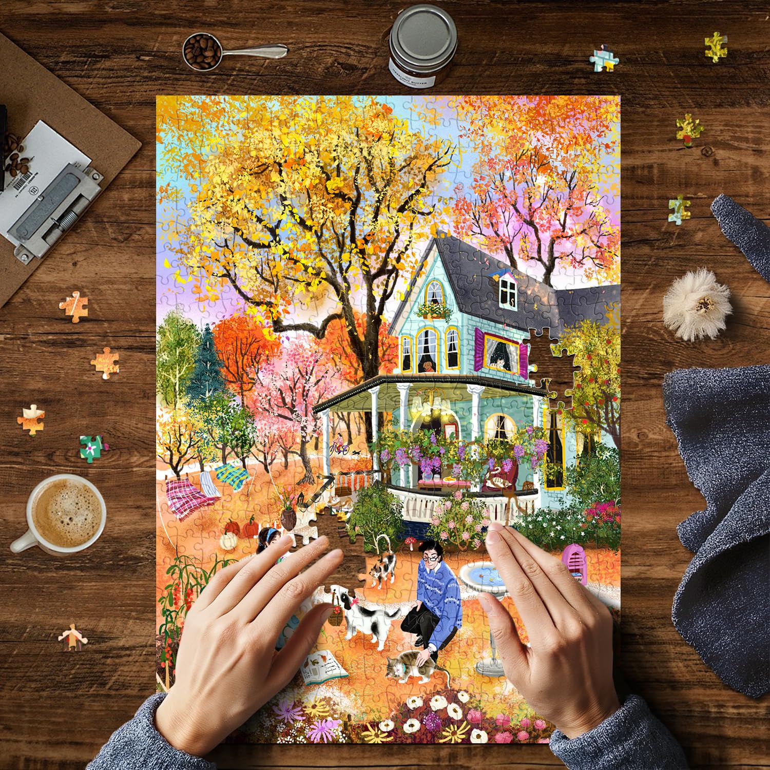 HUADADA Jigsaw Puzzles for Adults 500 Piece Challenging Game Toys - Image 2