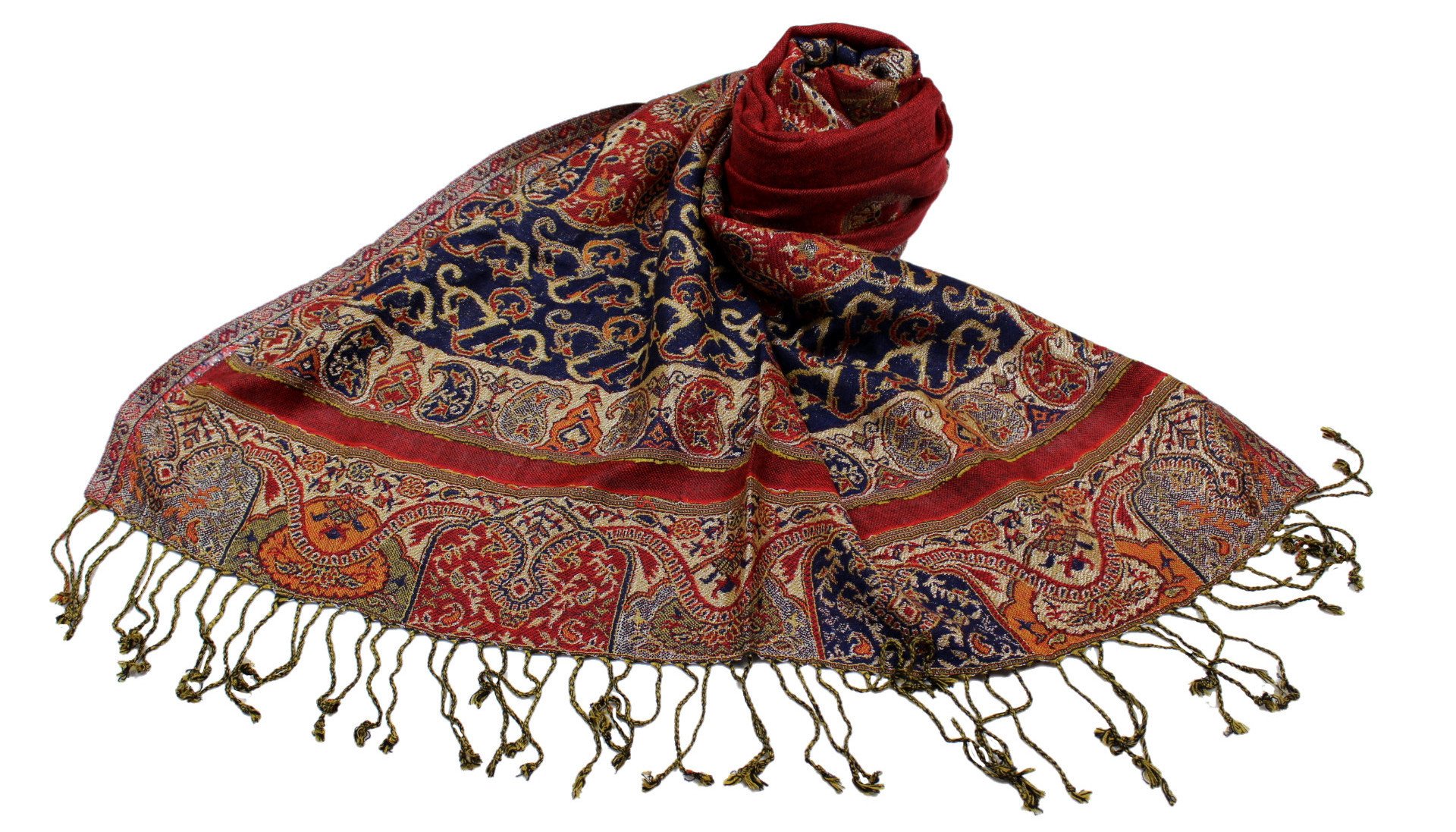 Étole viscose motif cachemire ajouré argenté SHANKARA : finissez-en avec les tenues tristes et ternes - 3