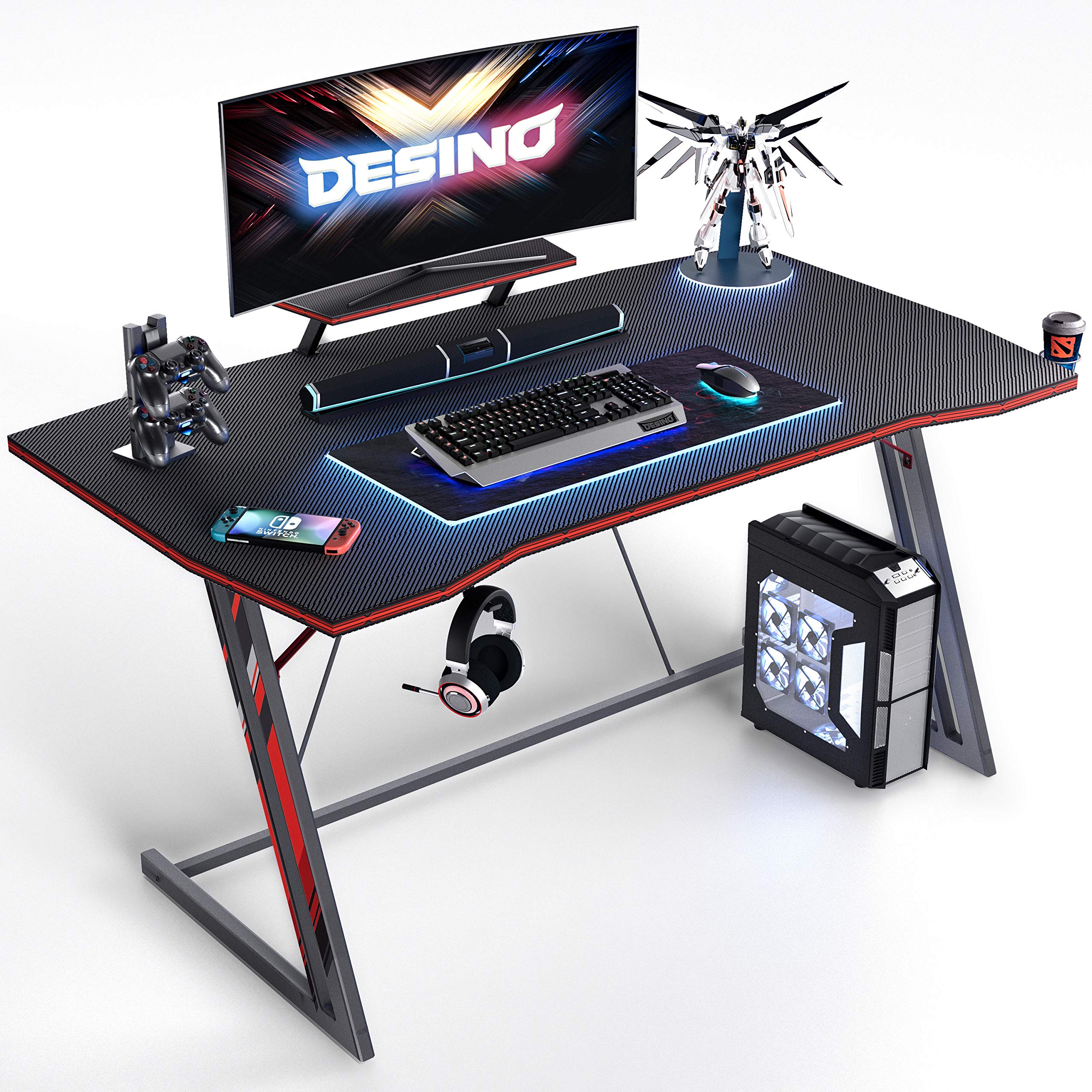 Buy DESINO Gaming Desk 100cm PC Computer Desk, Home Office Desk Gaming