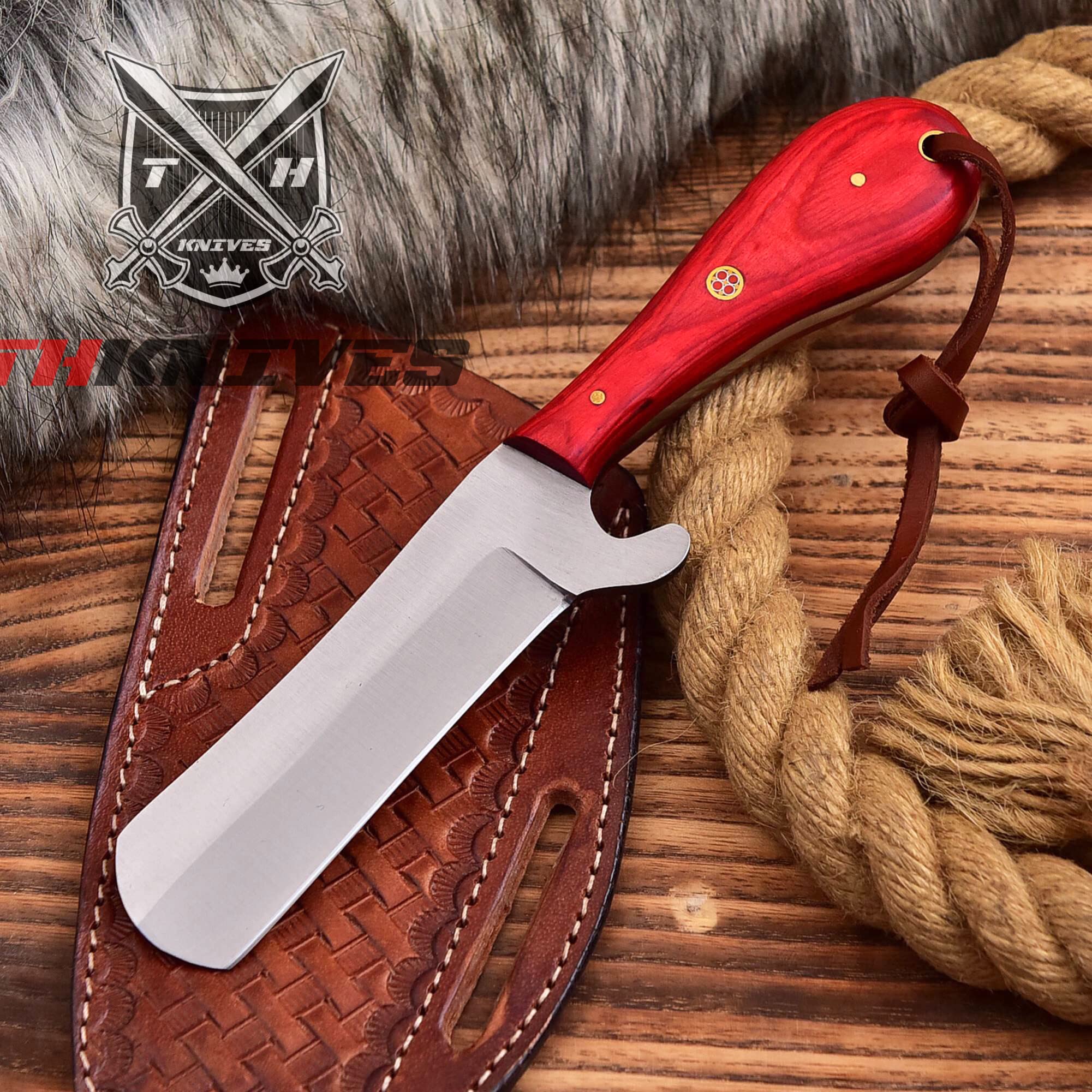 | Handmade 1095 High Carbon Steel Castration Bull Cutter Knife, Cowboy ...