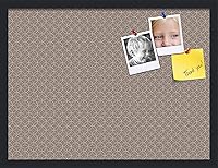 Vista 308 de PinPix Tablero de anuncios de corcho de 20 x 14 pulgadas. Este tablero decorativo enmarcado viene con diseño de círculos B W y un marco negro