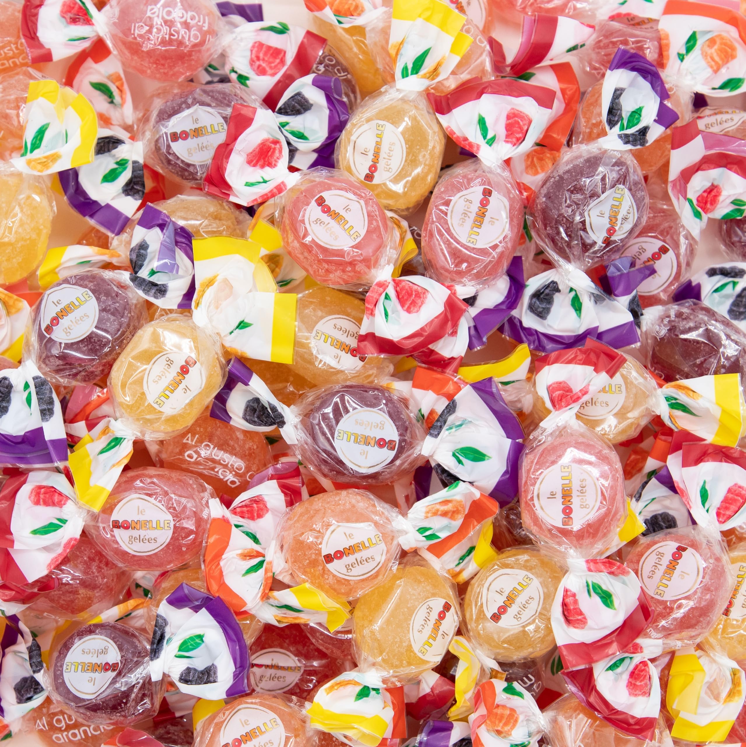 ILIKE! Fida Bonelle Italian Assorted Fruit Jelly Candy, Vegan, Gluten-Free, 1.5 Pound Bag