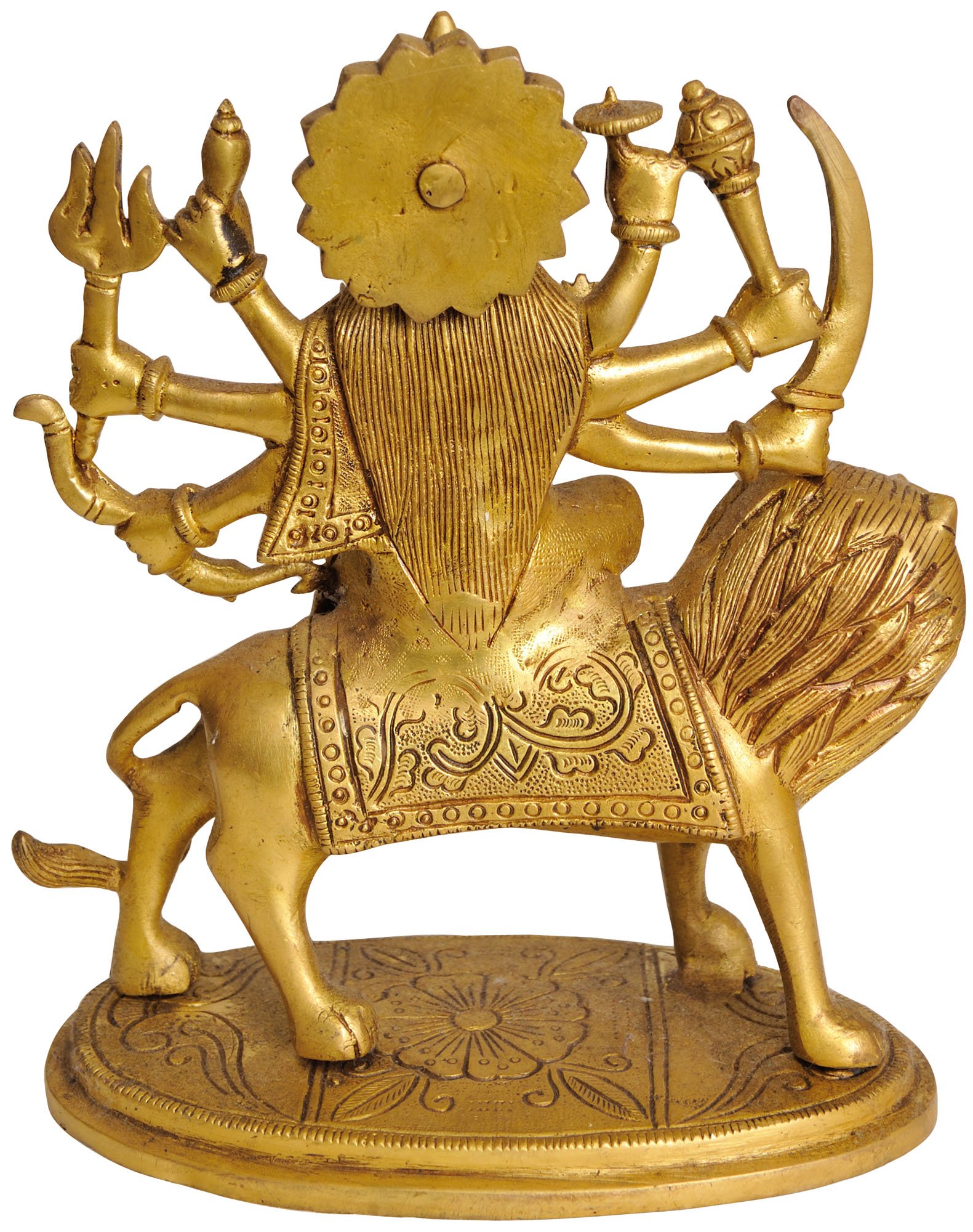 Amazon.com: Exotic India Ashtabhuja-Dhari Devi Durga : Home & Kitchen