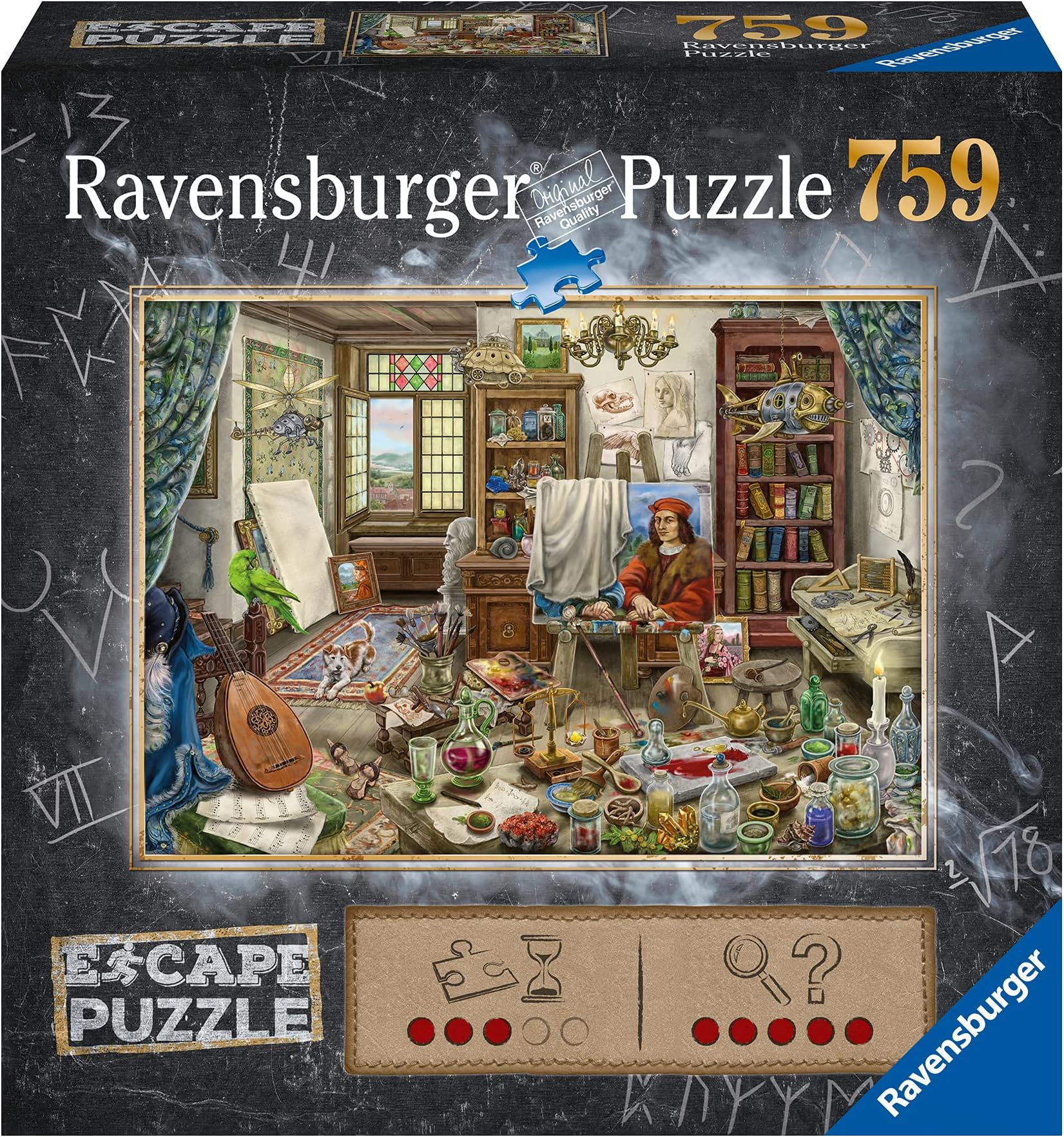 Ravensburger The Art Studio | 759-Piece Jigsaw Puzzle for Adults | Unique Piece Design | Premium Quality Materials | Ideal Gift for Puzzle Enthusiasts