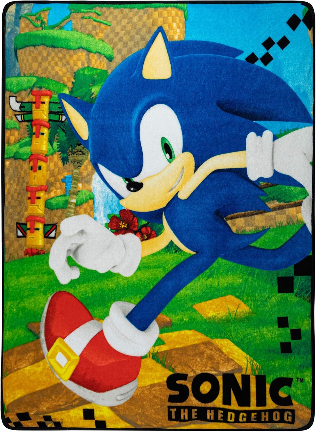 Franco Kids Bedding Super Soft Micro Raschel Throw, 46 in x 60 in, Sonic The Hedgehog, Anime - Image 5