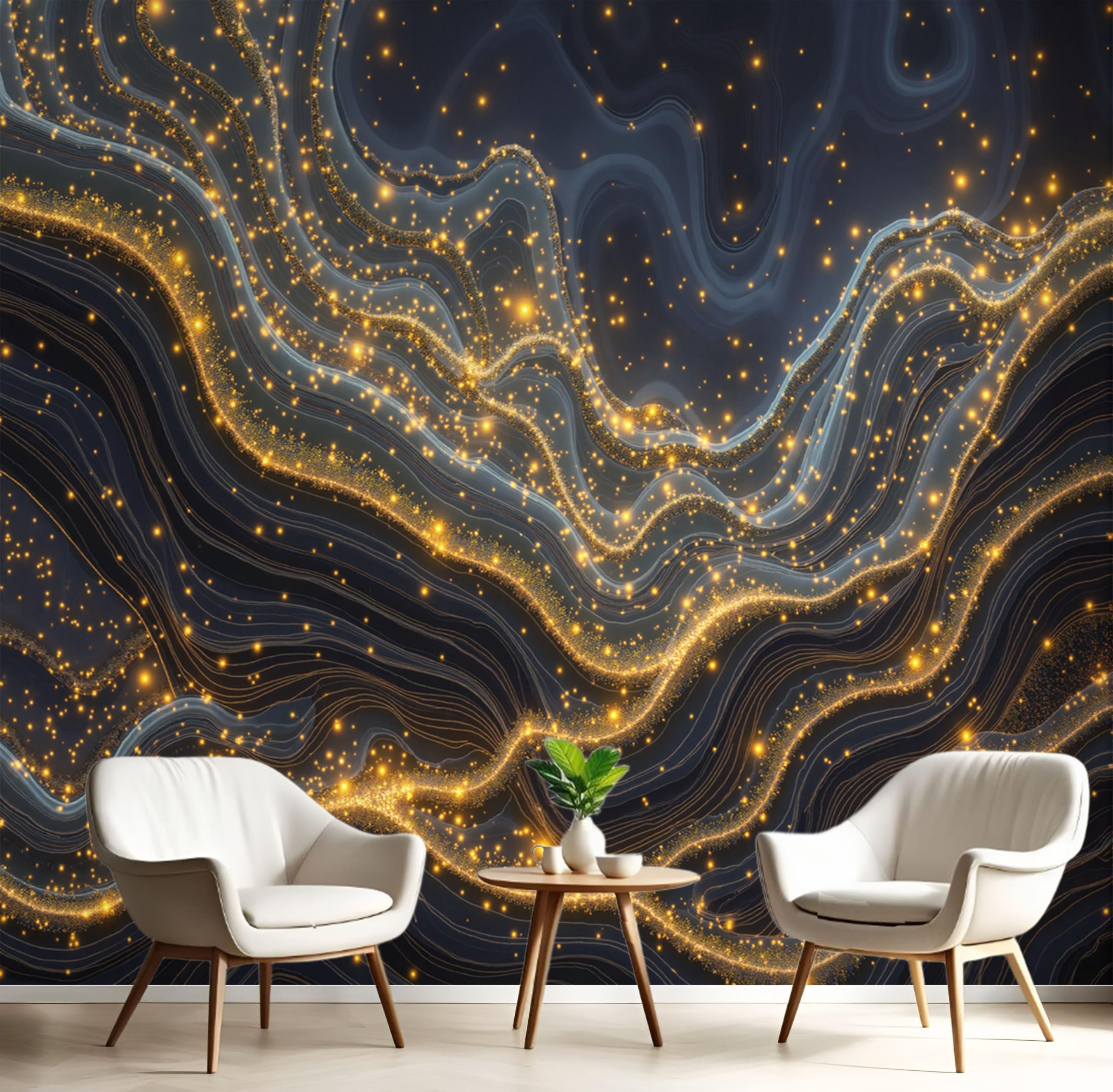 Papier peint panoramique 3D ciel étoilé pour chambre d'enfants et salon