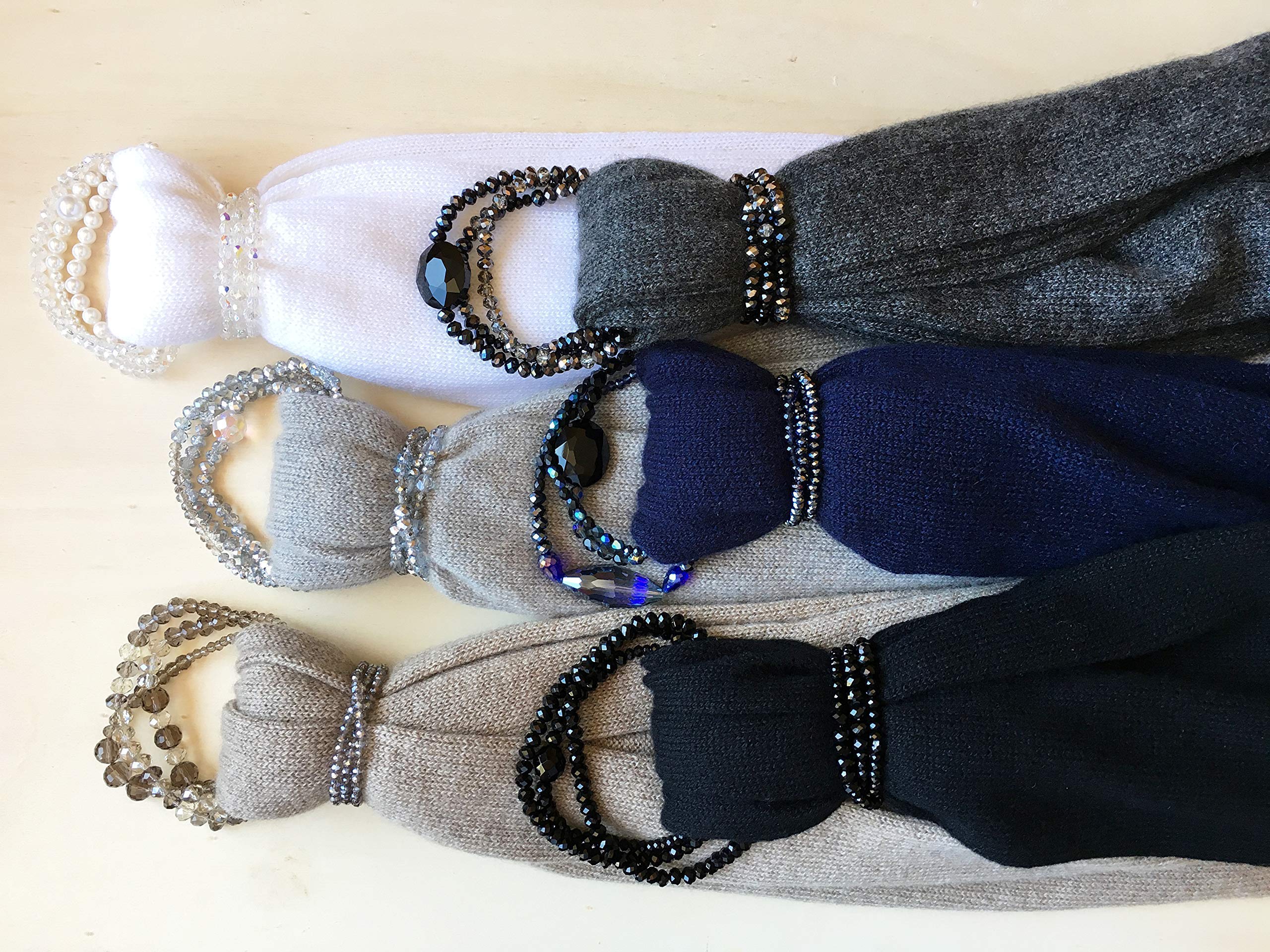Sciarpa Gioiello Scialle Grande Invernale Donna Cashmere 100%