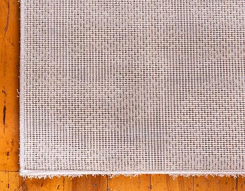 Miniatura 9 de Unique Loom - Alfombra de área de la colección Floral Shag, tallada, de 5 x 8 pies, color beige