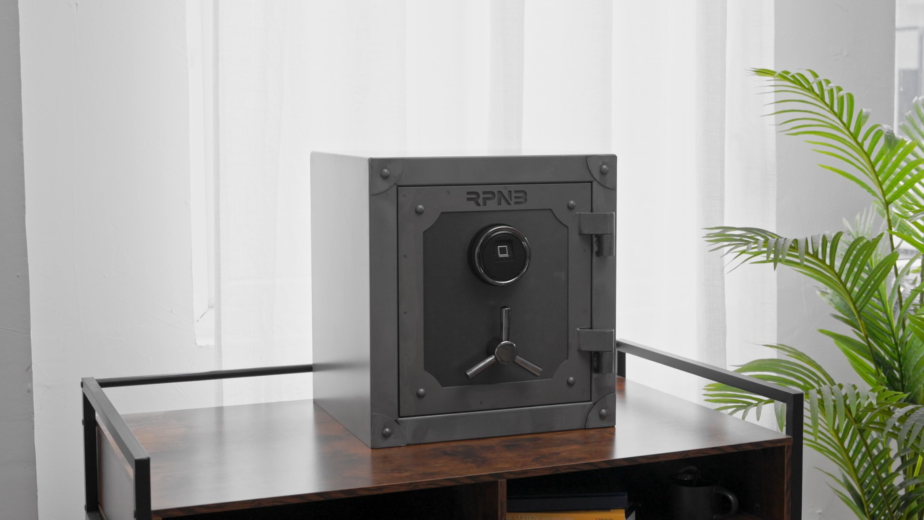 RPNB Biometric Safe, Retro Style Fingerprint Safe Box with Touch
