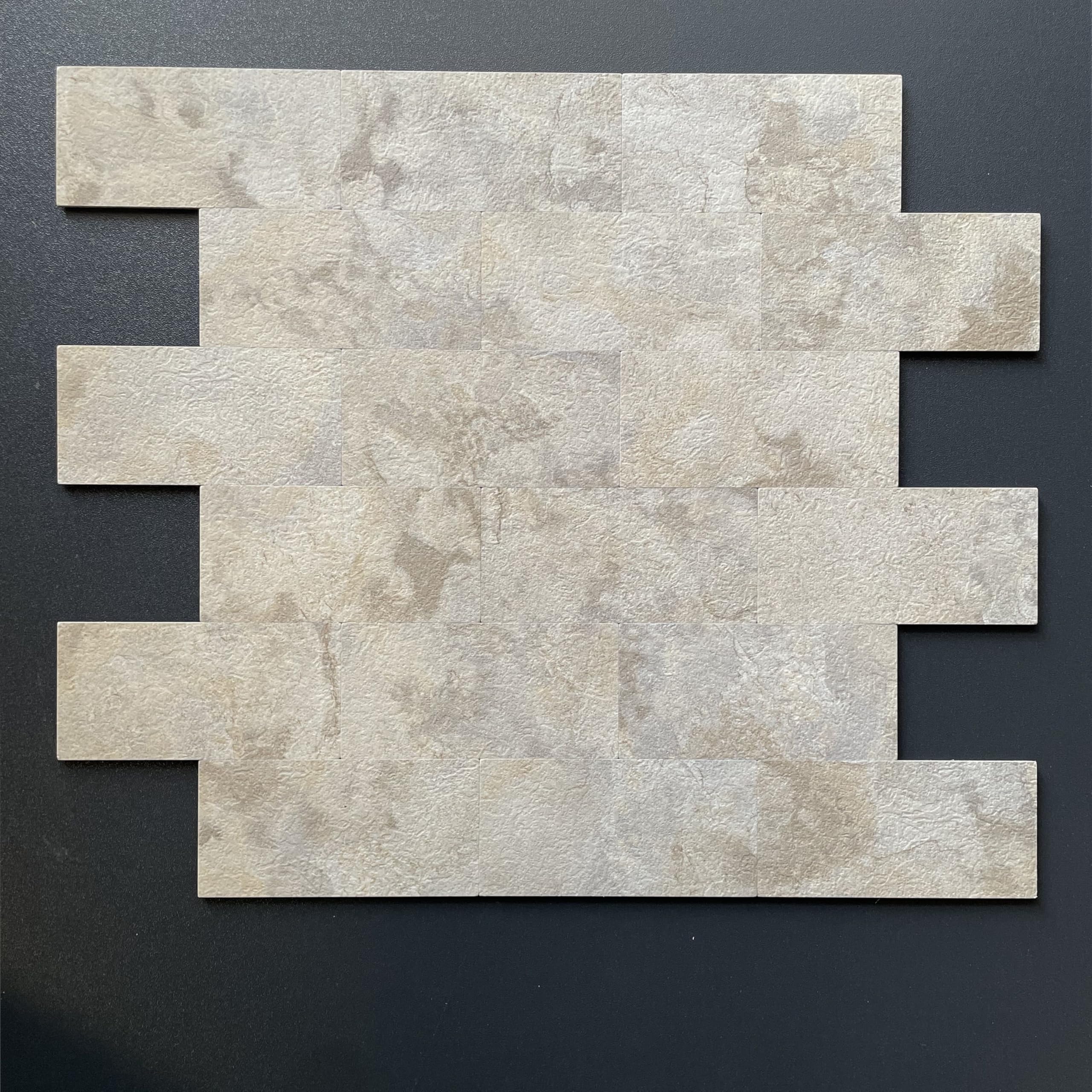 2026 New Upgrade Peel and Stick Backsplash Tile, Peel and Stick 11.34" X 11.57" Wall Tile for Kitchen, Bathroom, Fireplace, Laundry (Buff Stone, 20 Packs)