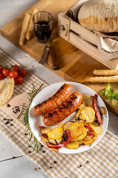 Moretti® Salsiccia Fresca Da Cuocere | Con Peperoncino Calabrese Dolce | 1,5Kg - 3kg | Prodotto In Calabria (1,5kg Dolce) - 5