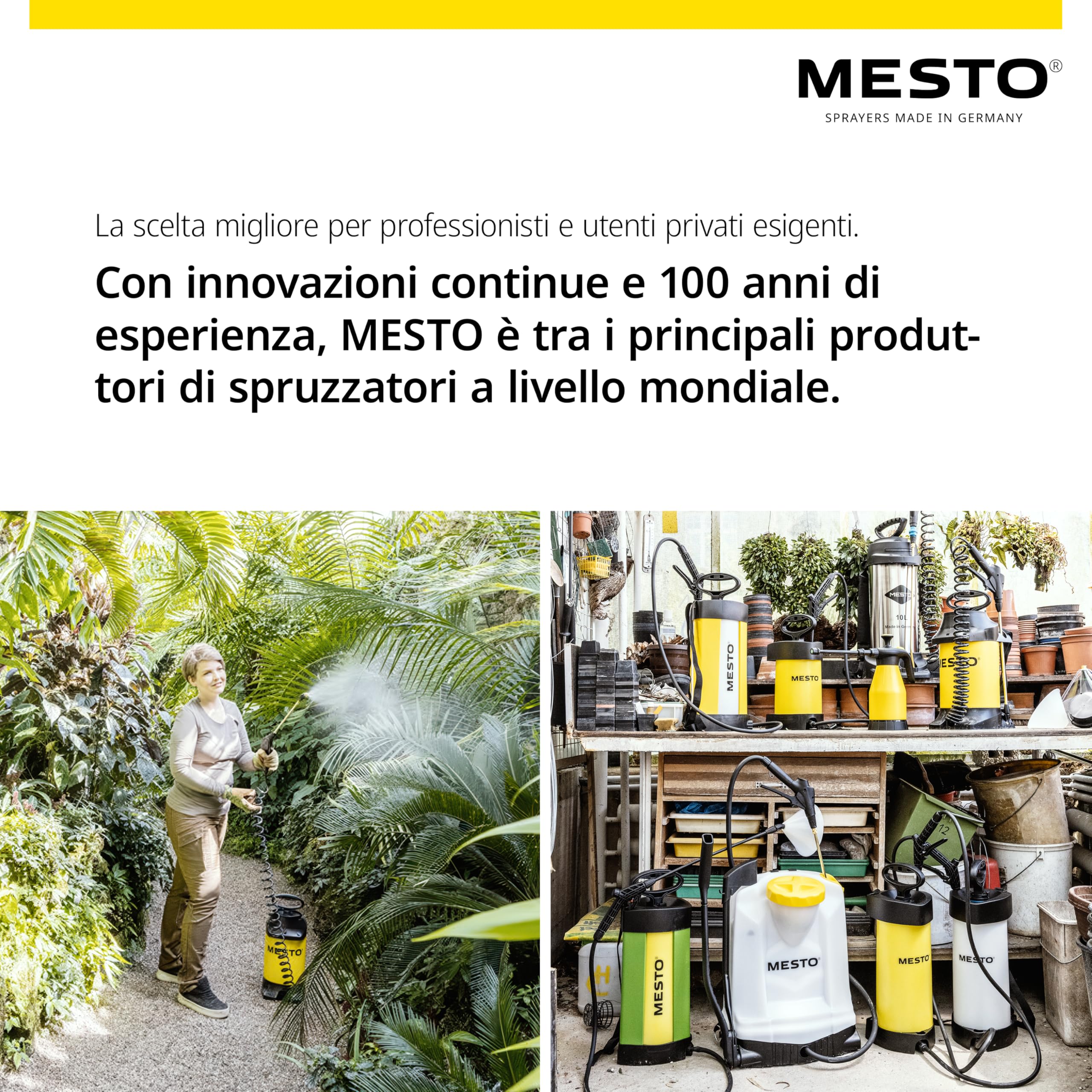 MESTO RS125 Pompa irroratrice a spalla 12 L con schermo di spruzzo rotondo | Spruzzatore a pressione 6 bar | Nebulizzatore piante per giardino e diserbo | Attrezzature da giardinaggio