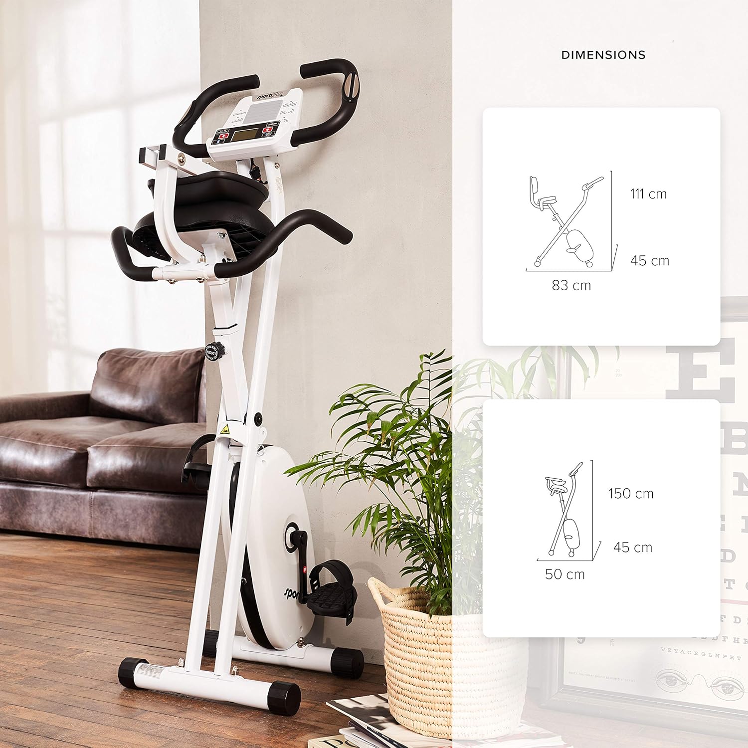 SportPlus SP-HT-1004-iE exercise bike connected to Kinomap app