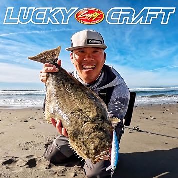 LUCKY CRAFT FlashMinnow 130MRS Saltwater Fishing Lures, Jerkbait for Halibut and Bass Fish, Slow Sinking 2-4ft, Surf Fishing Gear and Tackle Box Accessories