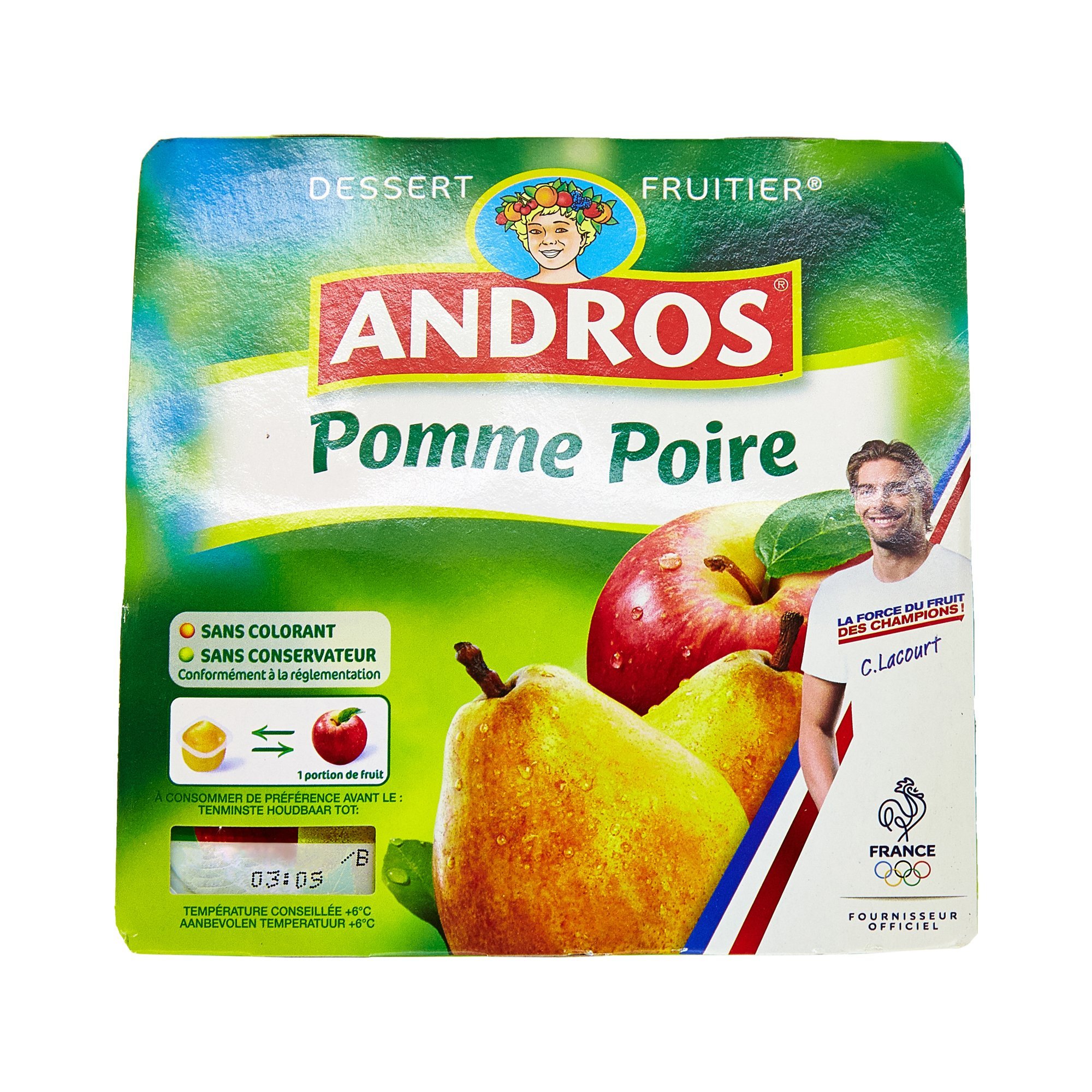 Andros Pomme Poire 4 x 100 g