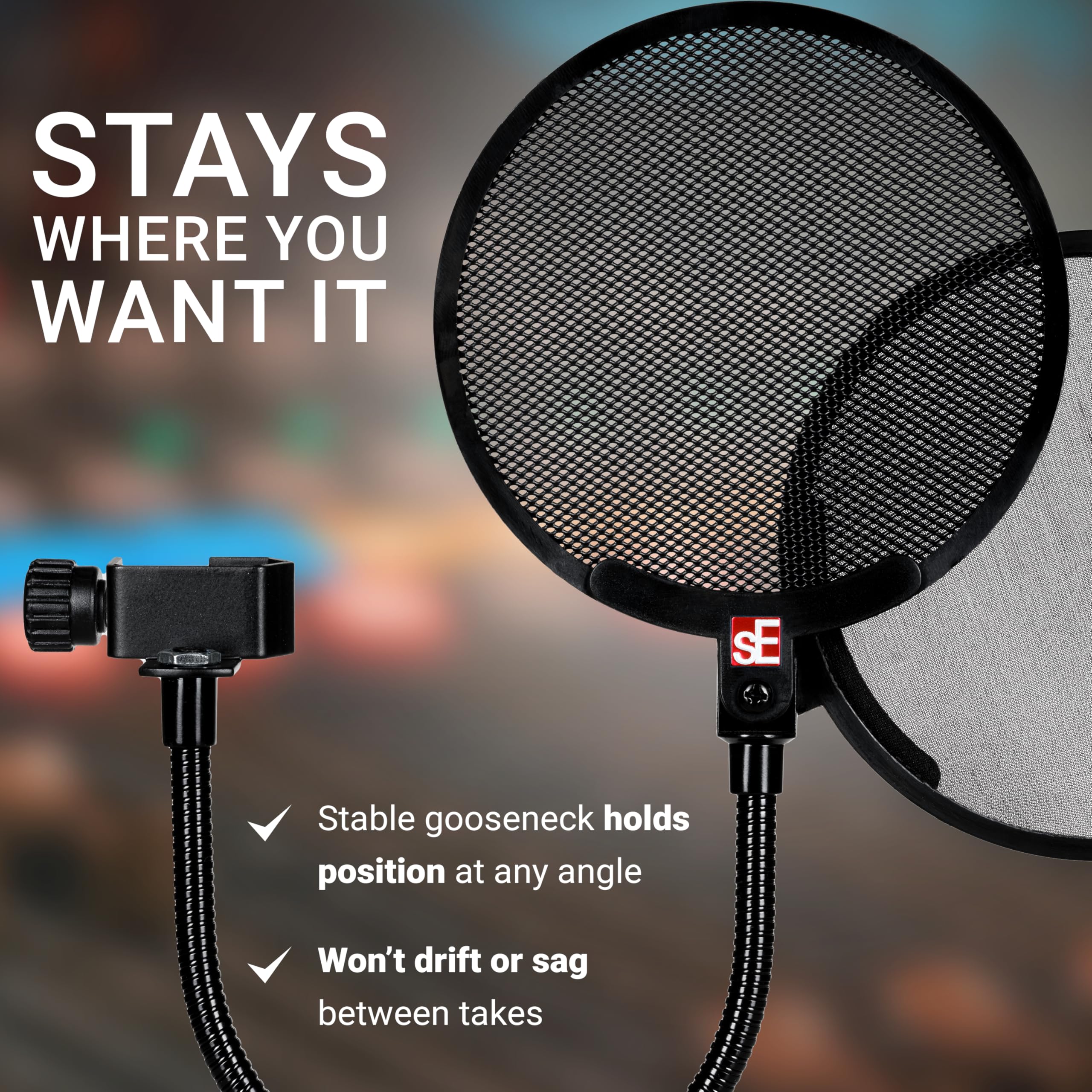 Dual Pro Pop Shield - Paravento microfono