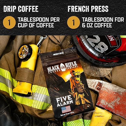 Miniatura 63 de Black Rifle Coffee Company Vainilla, bolsa de 12 onzas, café molido tostado medio, mezcla tostada hecha de granos arábigos, granos colombianos