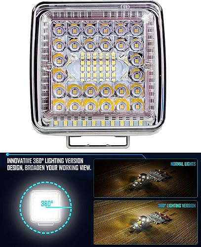 Miniatura 2 de Luz de trabajo LED de alto rendimiento de 4 pulgadas, color blanco, 360, luz de trabajo para conducción marina, pesca, barco, cubierta, arrastrero,