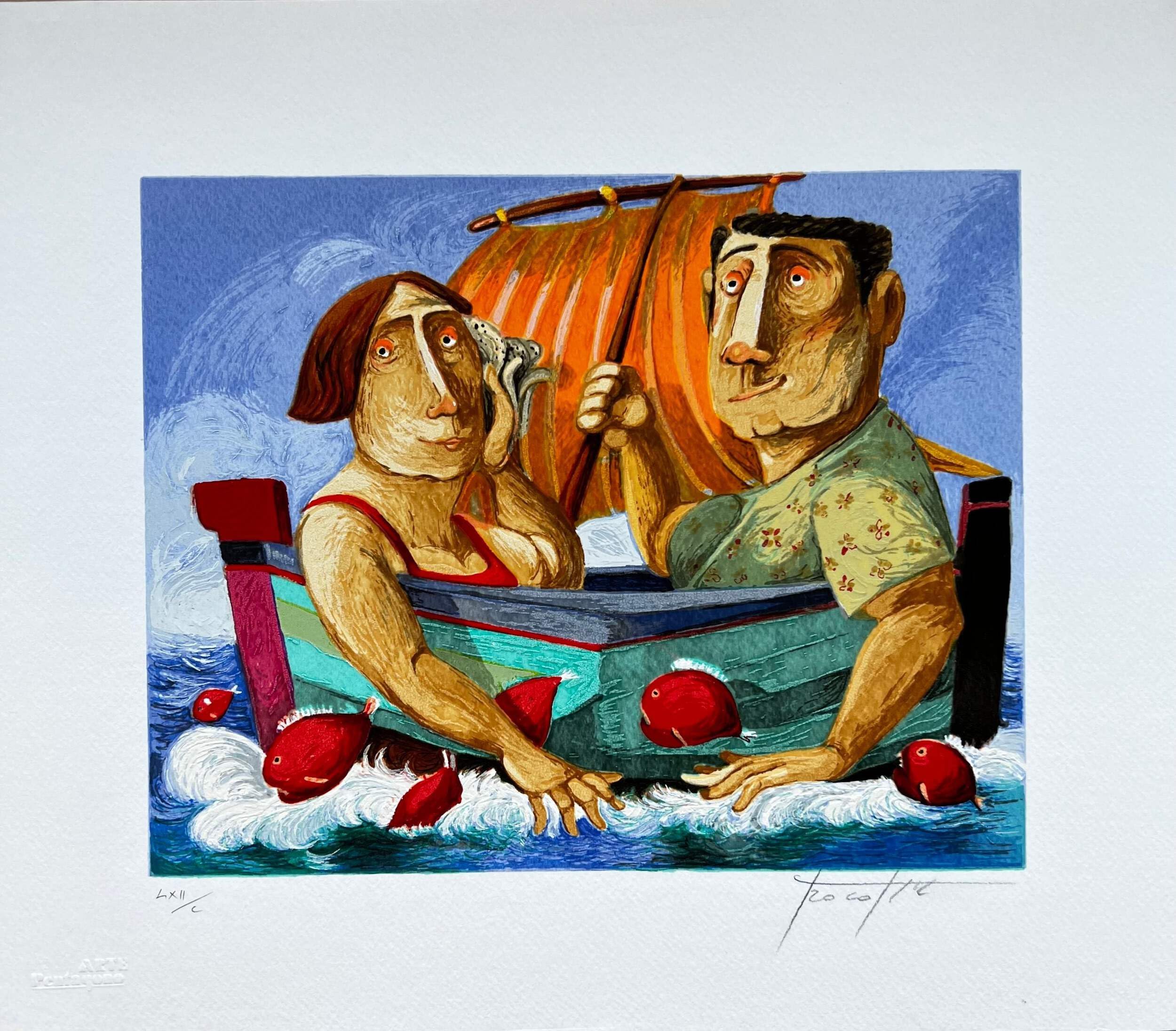Generico La Voce del Mare | Pino Procopio Tecnica: Serigrafia su Carta 35 cm x 30 cm