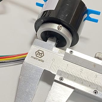 Taidacent スルーホール導電性ロータリースリップリング電気ブラシリング回転電気コネクタスリップリング内径8mm 6ワイヤ5A