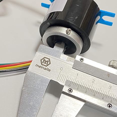 Taidacent スルーホール導電性ロータリースリップリング電気ブラシリング回転電気コネクタスリップリング内径8mm 6ワイヤ5A